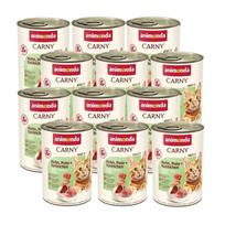 ANIMONDA Cat Carny Adult skonis: jautiena kalakutiena ir triušiena 12x400g