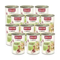 ANIMONDA Carny Kitten skonis: jautiena, vištiena ir triušiena 12x400g