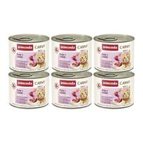 ANIMONDA Cat Carny Adult skonis: kalakutiena, ėriena 200g x6
