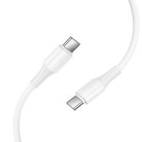 Kabelis USB C į USB C Hoco 3A 60W 1 m X120 baltas