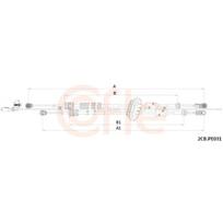 Trosas, neautomatinė transmisija COFLE 92.2CB.PE031
