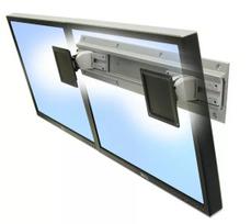 Sieninis laikiklis Ergotron Neo-Flex dviem monitoriams 61 cm (24 col.) sidabrinis