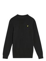 Lyle & Scott - Cotton Crew Neck Jumper - Megztinis - Juoda