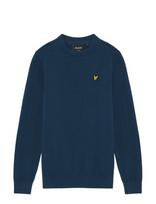 Lyle & Scott - Cotton Crew Neck Jumper - Megztinis - Tamsiai mėlyna