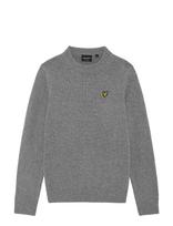 Lyle & Scott - Melange Crew Neck Jumper - Megztinis - Pilka