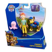 Figūrėlių rinkiny Paw Patrol Chase and Captain Turbot, 3 cnt.