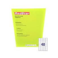 RedStar Lipnus Popierius A4, 40 etikečių, 100 ratų, LIPNOBLUA440
