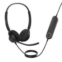 Jabra Engage 40 - (Inline Link) USB-C UC Stereo, laidinis, biurui / skambučių centrui, 50 - 20000 Hz, 63 g, ausinės, juodos