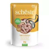 SCHESIR želė tunas su vištiena – šlapias kačių ėdalas – 85 g