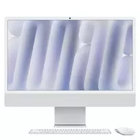 iMac 24 colių Retina 4,5K ekranas M4, sidabrinis, M4 (10-CPU/10-GPU), 16GB, 512GB, standartinis stiklas, Touch ID, vokiška klaviatūra, Gigabit Ethernet, Magic Mouse, MWUV3D/A