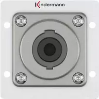 Speakon kištukinis lizdas Kindermann 7444000413 — 1 modulio aliuminis, 50×50 mm, 40 mm gylis
