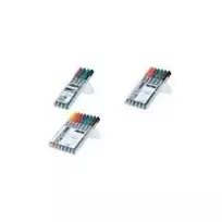 Markeris Staedtler 311 WP4 4 vnt. Juoda Mėlyna Žalia Raudona