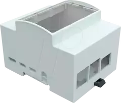 JOY-IT RPI CASE DIN4 – Dėklas Raspberry Pi 4, DIN bėgelis, pilka/permatoma (RB-CASEP4+07)