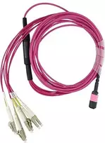 Laidas BlueOptics 470-ABOF suderinamas MPO-4xLC daugiamodis OM4 šviesolaidinis kabelis 1 metras