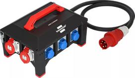 Maitinimo skirstytuvas Brennenstuhl BSV 5-63A RCD B tipo, 9 AC lizdų, 63 A, 400 V, IP44, 2 m H07RN-F kabelis