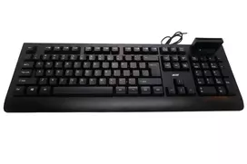 Acer AKW320 laidinė klaviatūra su išmaniąja kortelių skaitytuvu, JAV tarptautinis išdėstymas, juoda