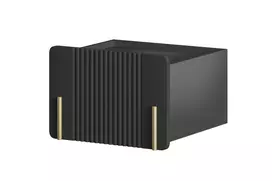 Wall Mounted Night Stand Malmi - Black / Gold