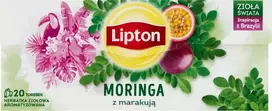„Lipton“ aromatizuota žolelių arbata su moringa ir marakua, 20 maišelių
