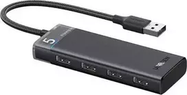 „Ugreen“ USB šakotuvas, USB-A šakotuvas su 4 USB-A jungtimis UGREEN CM653 (pilkos spalvos)