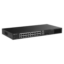 24 prievadų POE komutatorius RG-ES228GS-LP + 2 UPLINK + 2 SFP REYEE