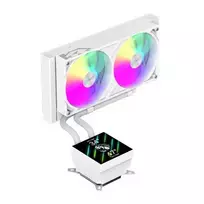 Gamemax CPU Liquid Cooler | GLACIER 240 LCD WH | White