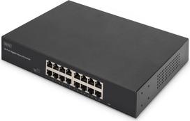 Digitus 16-Port Gigabit Switch, 19 inch, Unmanaged
