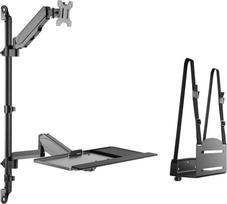 Equip 17"-32" Single Monitor Wall-Mounted Workstation