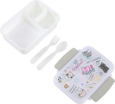 Itotal - Lunch Box with Cutlery - CAT (ID2028)