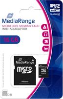 Mediarange MEMORY MICRO SDHC 16GB C10/W/ADAPTER MR958 MEDIARANGE