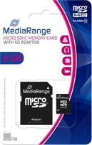 Mediarange MEMORY MICRO SDHC 8GB C10/W/ADAPTER MR957 MEDIARANGE