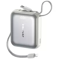 AWEI AS-181 Power Bank | 10,000 mAh | 35W | USB-C, Lightning | silver