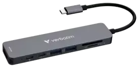 Verbatim USB-C Essentials Multiport Hub 7 Port Station