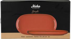 Lėkštė MAKU 33 x 5.5 x 18 cm, 2 vnt