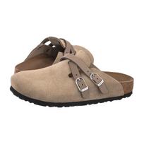 Birkenstock Blair Taupe Suede Leather 1032905 (BK409-a) Moteriški batai/šlepetės