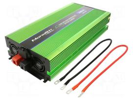 Power supply: UPS | 1kW | 230V | Schuko | 180x400x70mm | 50Hz | Ubatt: 12V