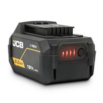 JCB JCB-18LI-5 Professional 18V Li-Ion akumuliatorius įrankių maitinimui 5.0Ah E-TECH didelis našumas aušinimo technologija suderinamas su JCB 18V įrankiais