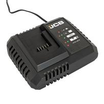 JCB JCB-18FC-9 Professional 18V itin greitas įkroviklis JCB Li-Ion akumuliatoriams įkrauti 9A 20.5V DC išmanus įkrovimas suderinamas su JCB 18V akumuliatoriais