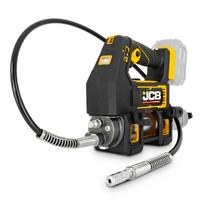 JCB JCB-18PGG-VS Professional 18V akumuliatorinis tepalo pistoletas technikos ir mazgų tepimui kintamas greitis 400g kasetė lanksti žarna