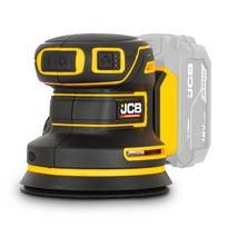 JCB JCB-18POS-125 Professional 18V bešepetėlinis ekscentrinis šlifuoklis medienai metalui ir dažams šlifuoti 125mm 8000-12500aps./min 3 greičiai