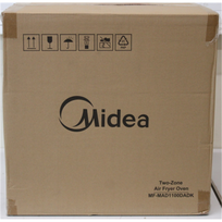 IŠPARDAVIMAS. Midea MAD1100DADK Air fryer digital,Two-zone cavity, 6.4L + 4.4L | Midea Two Zone Airfryer | MAD1100DADK | Power 1850 W | Capacity 4.4/6.4 L | Rapid Air technology | Black | SUBRĖŽTAS ITEM, WRONG SN ON PACKAGING | MAD1100DADKSO