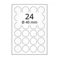 RedStar lipnus popierius, 24 apvalios etiketės, LIPRSRLUA424ROU