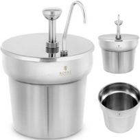 Royal Catering Kečupo padažo dozatorius su pompa, plieno, 6,6 l