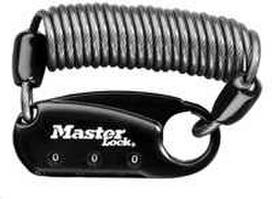 Karabinas su trosu Master Lock 1551EURDBLK