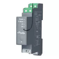 Shelly Qubino Pro 2 DIN rail Relay, 2-channel, Z-Wave universal