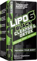 Nutrex Lipo 6 Juodas Cleanse & Detox 60 kaps.