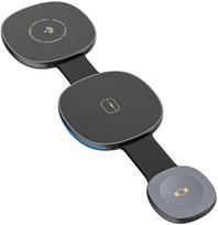 Dudao A11S 3-in-1 Wireless Charger Compatible with MagSafe Išmanusis telefonas Išmanusis laikrodis Headphones - Juodas