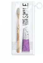Dantų šepetėlis Ohlala Paris Ohlalá Violet Mint kelioninis burnos priežiūros rinkinys 15 ml