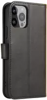 Telefono dėklas Case for Nothing Phone 1 dangtelis su atverčiamu piniginės stovu juodos spalvos