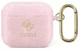 Dėklas Guess GUA3UCG4GP AirPods 3 dangtelis rožinis/rožinis Glitter Collection