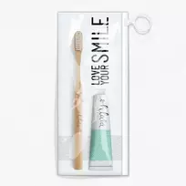 Dantų šepetėlis Ohlala Paris Ohlalá Fresh Mint kelioninis burnos priežiūros rinkinys 15 ml